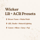 Wicker Lightroom Presets