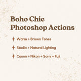 boho chic Photoshop Actions