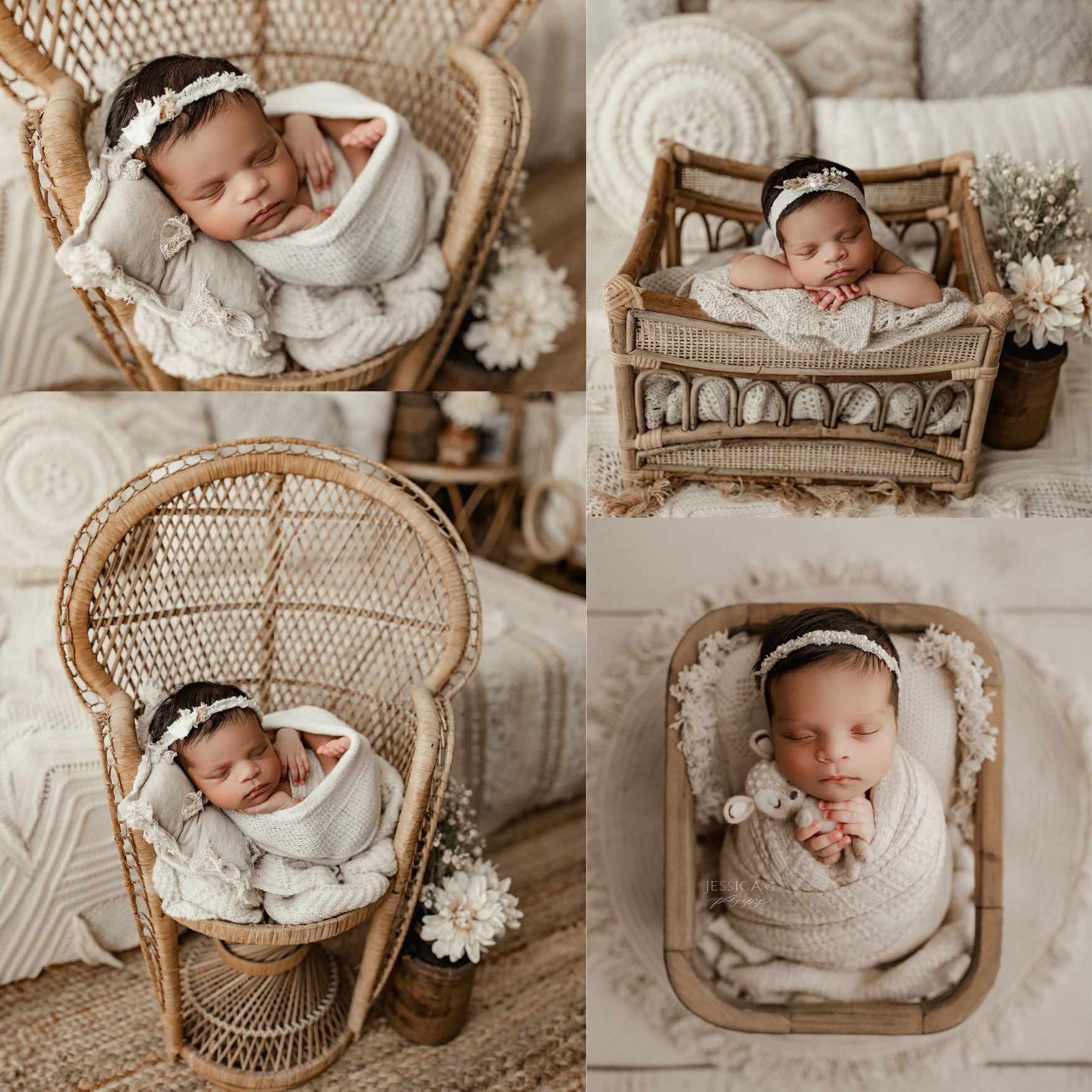 Boho Style Newborn Photos